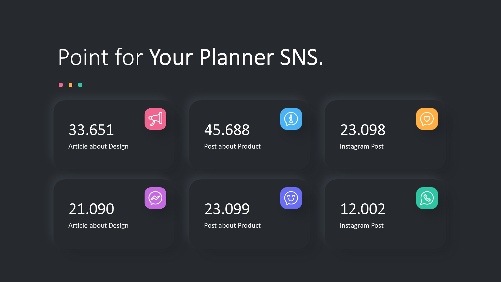 Social Media Dark slide 4